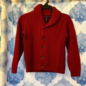 Adorable Janie & Jack unisex chunky cable knit cardigan